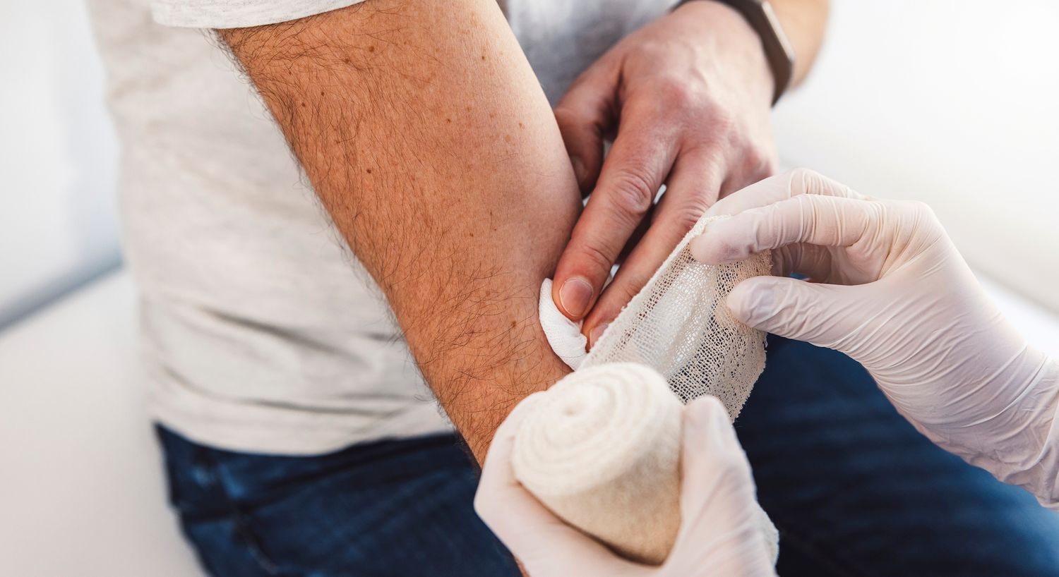 Close-up of green banana leaves with texture.
