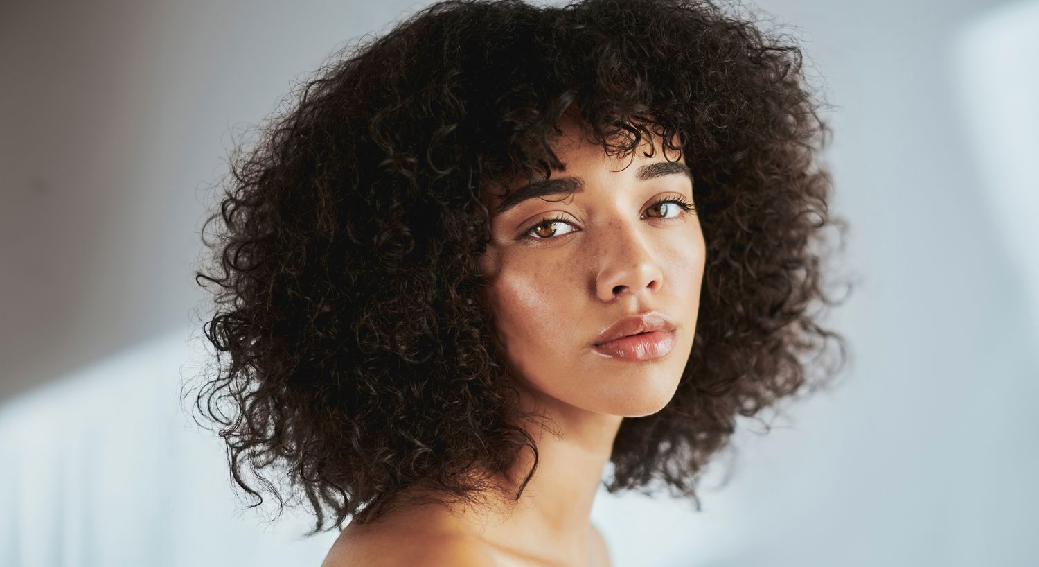 Close-up of green tropical leaf texture.