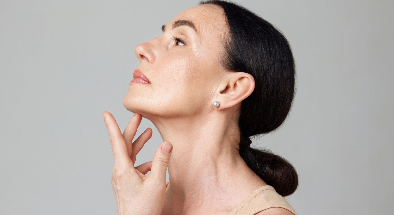 Close-up of green banana leaf texture.